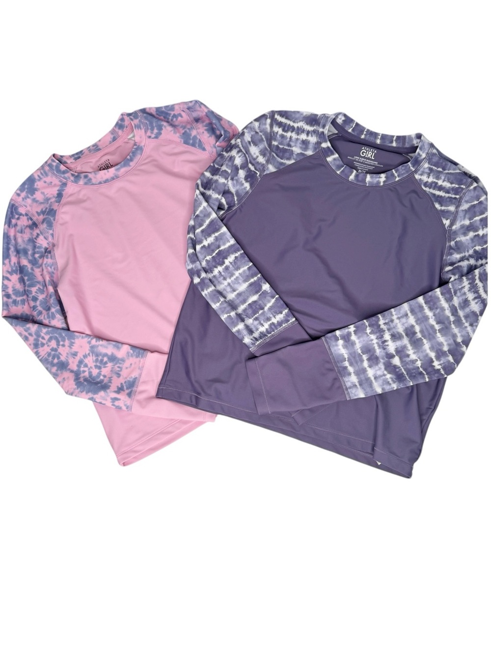 Athleta Girl Two Pink and Purple Athletic Tops Size XL/14 Girl Bundle